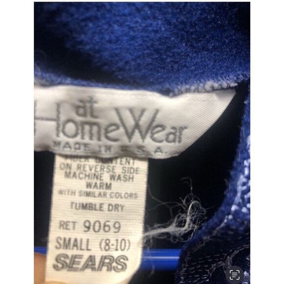 VINTAGE Sears WOMEN'S Navy Bleu House DRESS, Size Small - Picture 7 of 14